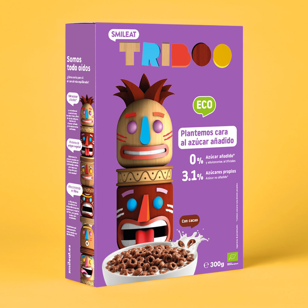 Cereales con Cacao Desayuno Triboo Smileat Bio 300g - Garasaude