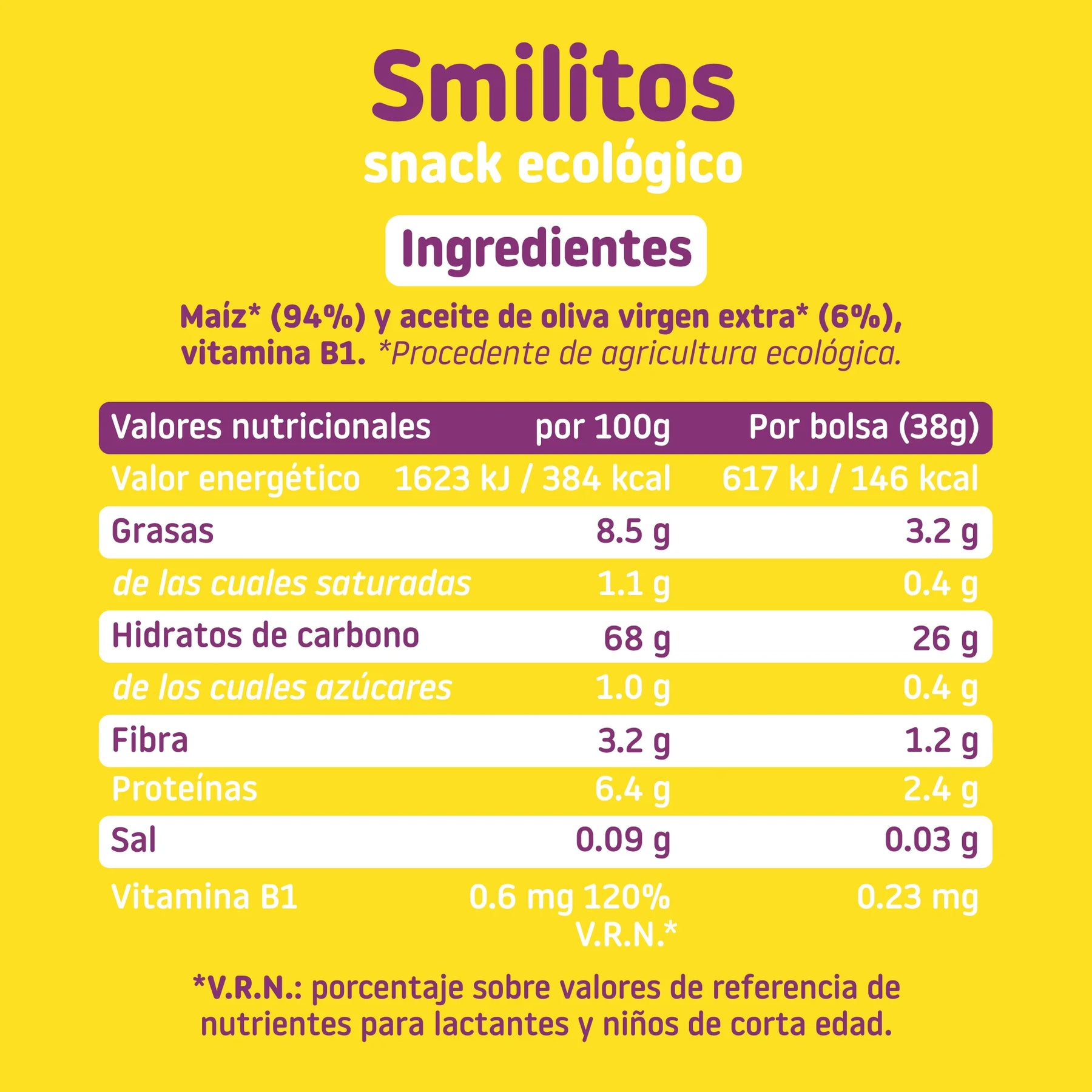 ingredients corn smilitos