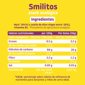 ingredients corn smilitos