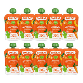 Carrot, Pear and Banana 10 Pouches pack