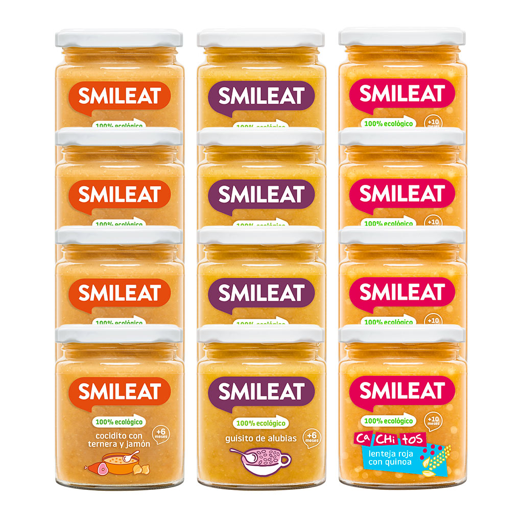 Pack of 12 jars for babies from 6 months onwards